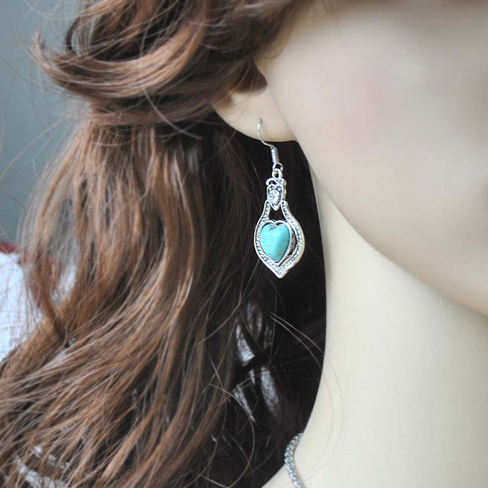 Wholesale Ethnic Style Owl Animal Flower Color Alloy Earrings